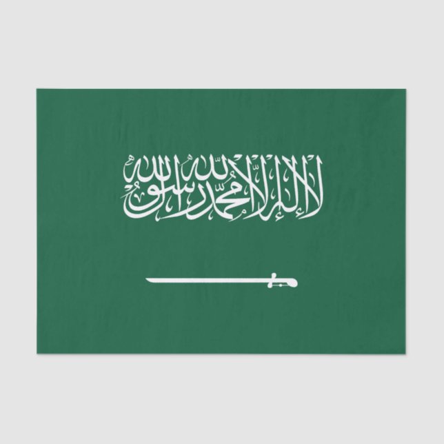 Papier Mousseline Saudi Arabia Flag (Recto)