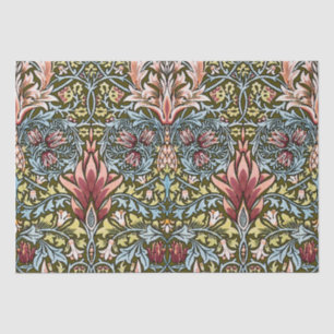 Papier Mousseline Schéma floral William Morris Snakeshead