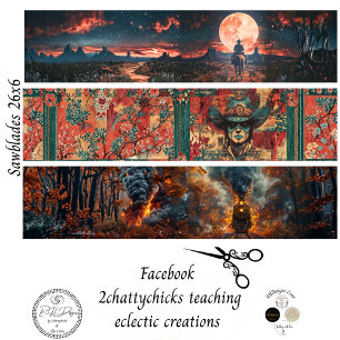 Papier Mousseline Scie à main Decoupage 26x6" Designs Western