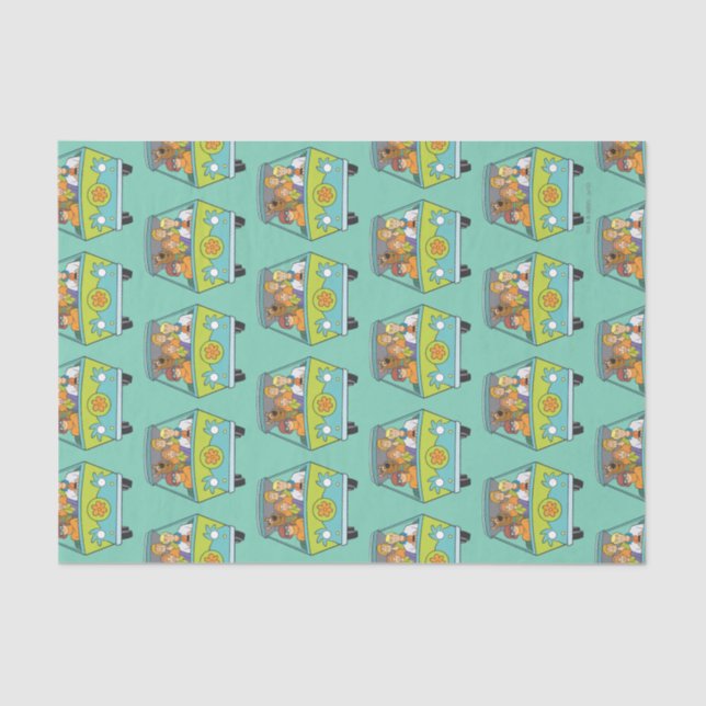 Papier Mousseline Scooby-Doo & Gang Mystery Machine (Recto)