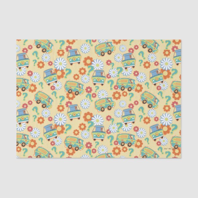 Papier Mousseline Scooby-Doo Mystery Motif de fleurs (Recto)
