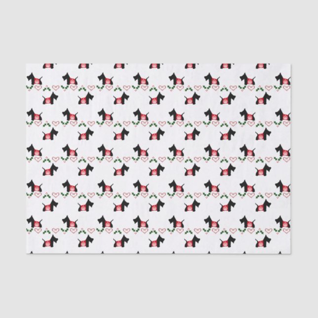 Papier Mousseline Scottie royal No. de couronne de vacances de (Recto)