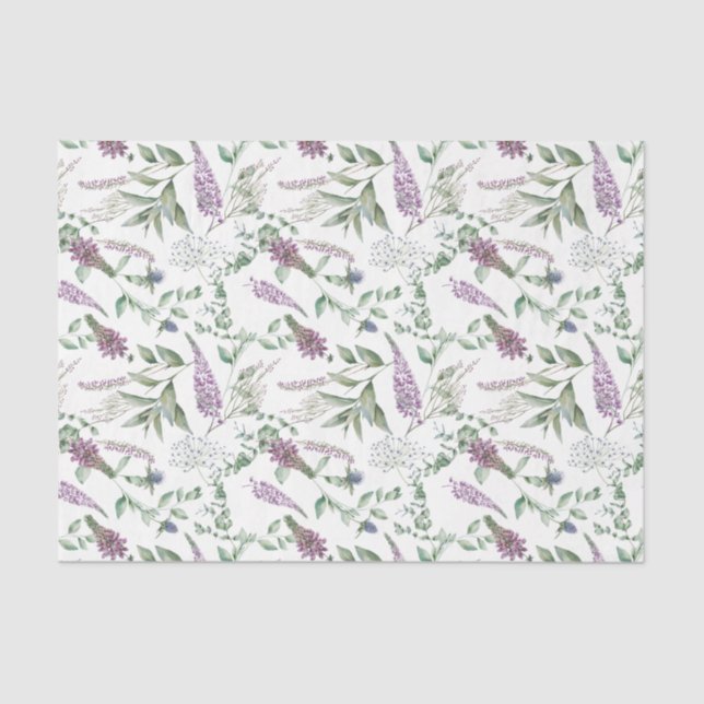 Papier Mousseline Scottish Floral and Tartan Series Design 20 (Recto)