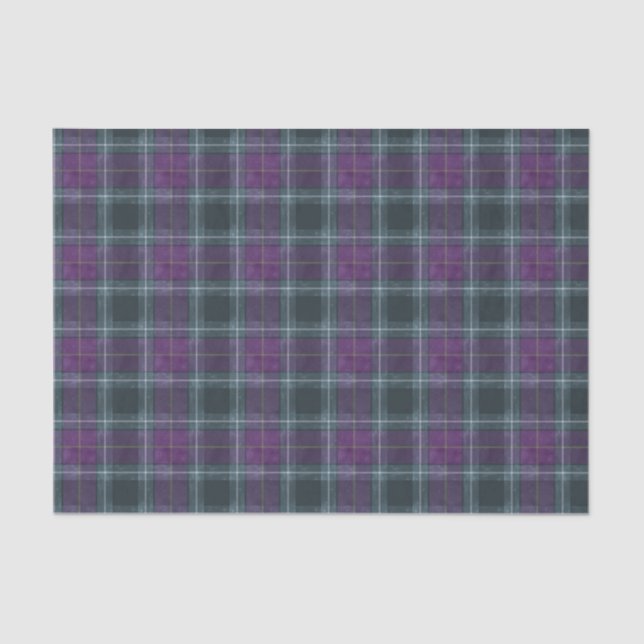 Papier Mousseline Scottish Floral and Tartan Series Design 26 (Recto)