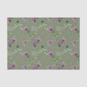 Papier Mousseline Scottish Floral et série Tartan Design 4