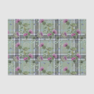 Papier Mousseline Scottish Floral et Tartan Series Design 15