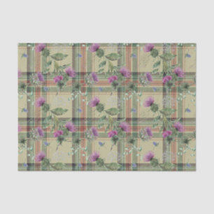 Papier Mousseline Scottish Floral et Tartan Series Design 16