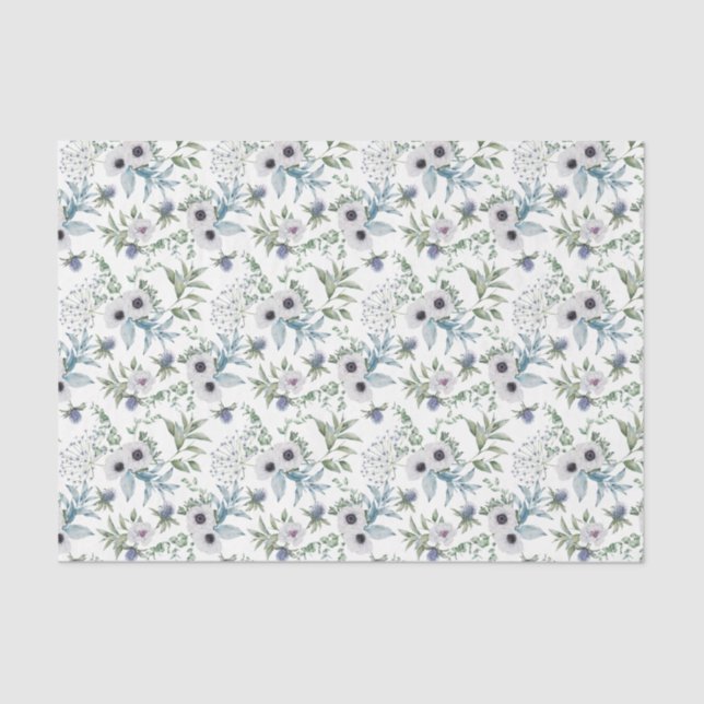 Papier Mousseline Scottish Floral et Tartan Series Design 18 (Recto)