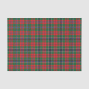 Papier Mousseline Scottish Gifts Clan MacLean Red Tartan