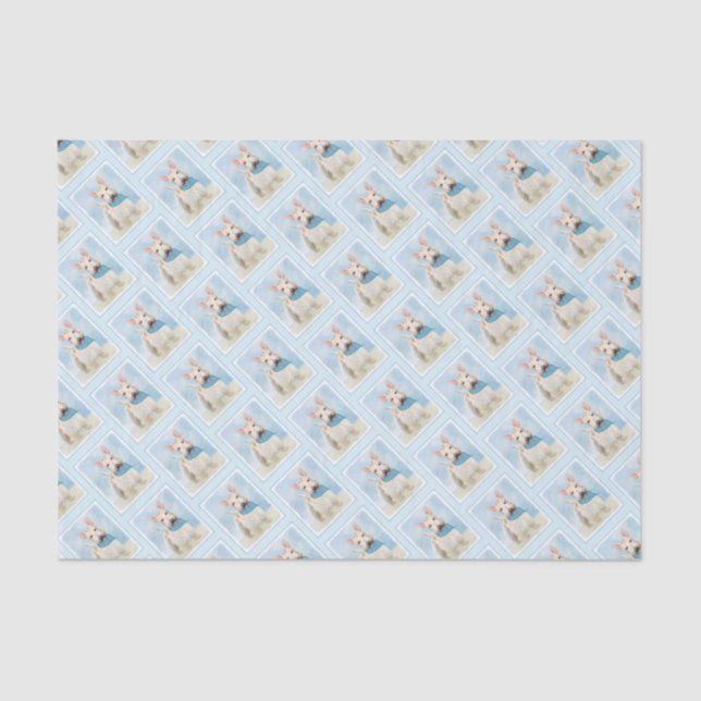 Papier Mousseline Scottish Terrier Wheaten Dog Painting Art original (Recto)