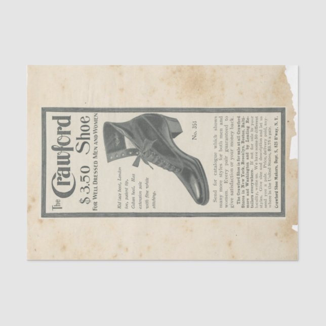 Papier Mousseline Scrap Ephemera Design Series #7 (Recto)