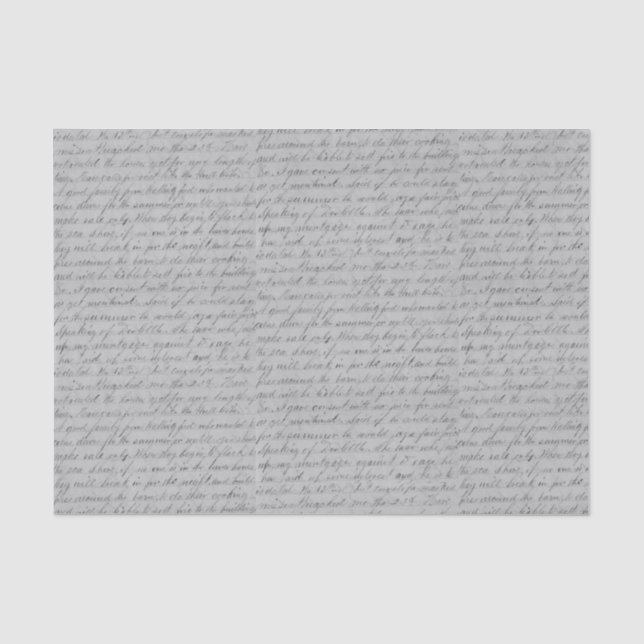 Papier Mousseline Script cursif manuscrit (Recto)