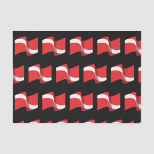 Papier Mousseline Scuba Diving Gift - Diver Down Flag - Scuba Diver