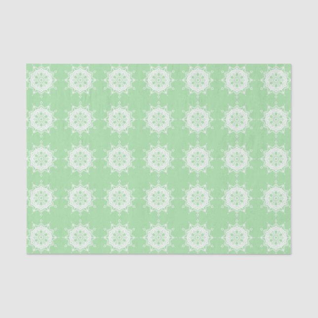 Papier Mousseline Seafoam Mandala (Recto)