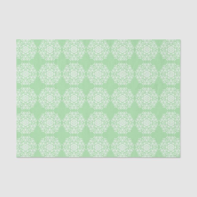 Papier Mousseline Seafoam Mandala (Recto)