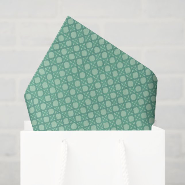 Papier Mousseline Seafoam Rattan Tissue Paper (Sac cadeau)