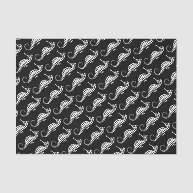 Papier Mousseline Seahorse White (Recto)