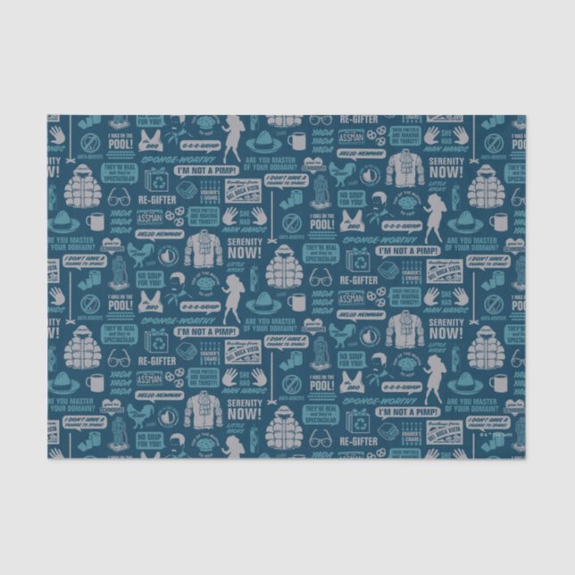 Papier Mousseline Seinfeld | Motif de mème (Recto)