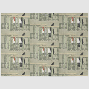 Papier Mousseline Sekka Roosters de Momoyogusa Art japonais