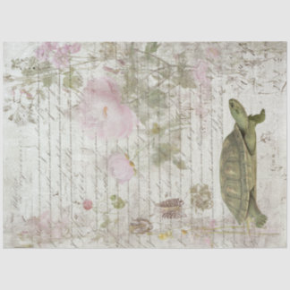 Papier Mousseline Série #12 de conception de tortue vintage