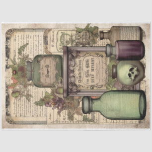 Papier Mousseline Série 2 de conception de potion de sorcière vintag
