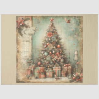 Papier Mousseline Série 5 de conception de Noël passé
