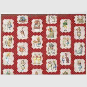 Papier Mousseline Série Alice au Pays des Merveilles Design 6