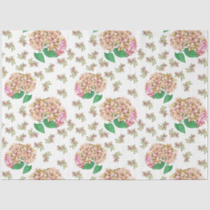 Papier Mousseline Série Aquarelle Hortensia Design 1