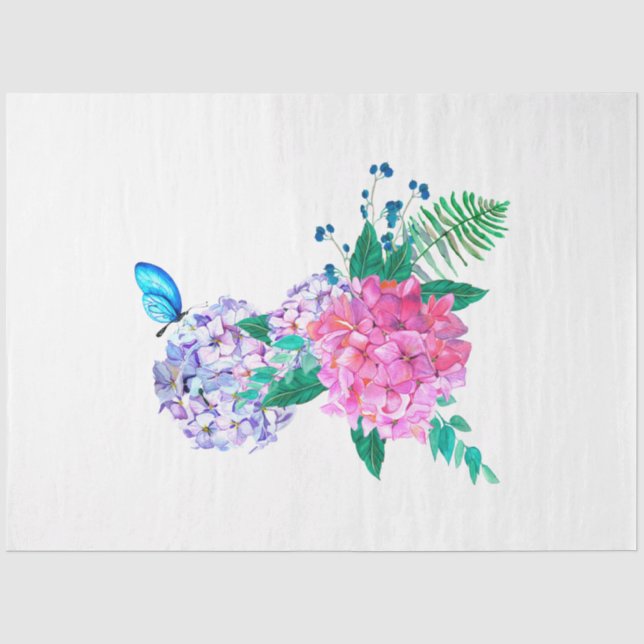 Papier Mousseline Série Boho Crâne et Fleurs Design 13 (Recto)