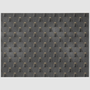 Papier Mousseline Série Cirque Noir et Or Design 1