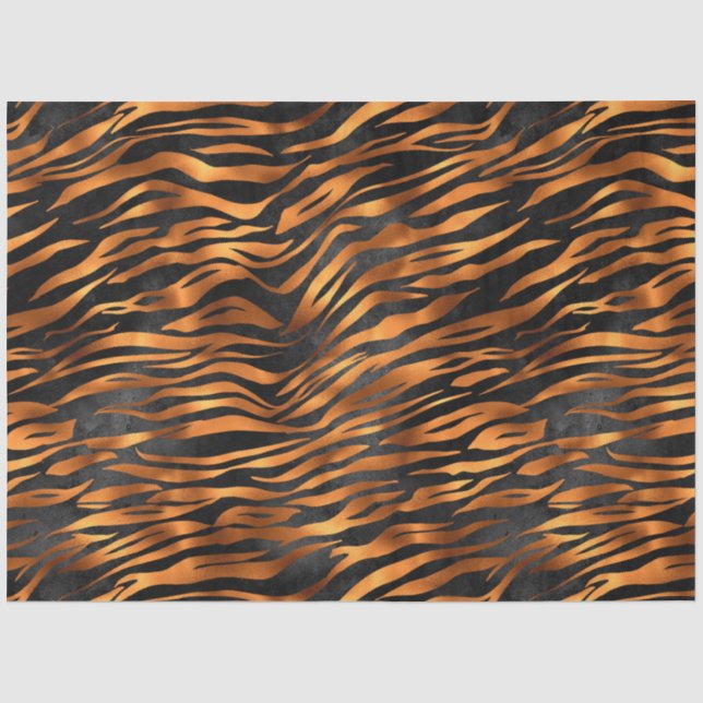 Papier Mousseline Série Copper Tiger Design 10 (Recto)