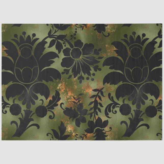 Papier Mousseline Série Copper Tiger Design 7 (Recto)