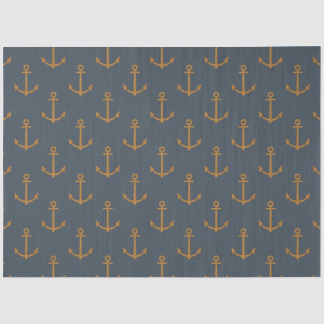 Papier Mousseline Série Dark Nautical Design 6 (Recto)