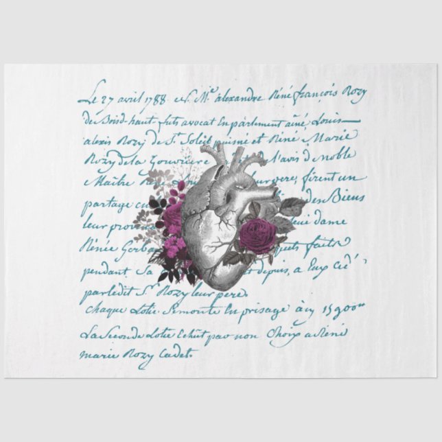 Papier Mousseline Série de charme gothique Design 7 (Recto)
