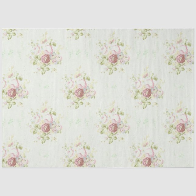 Papier Mousseline Série de collages Shabby Chic Design 10 (Recto)