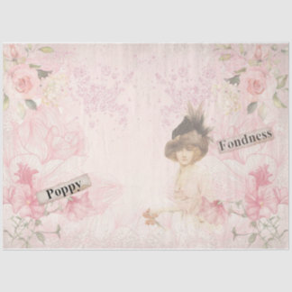 Papier Mousseline Série de collages Shabby Chic Design 16