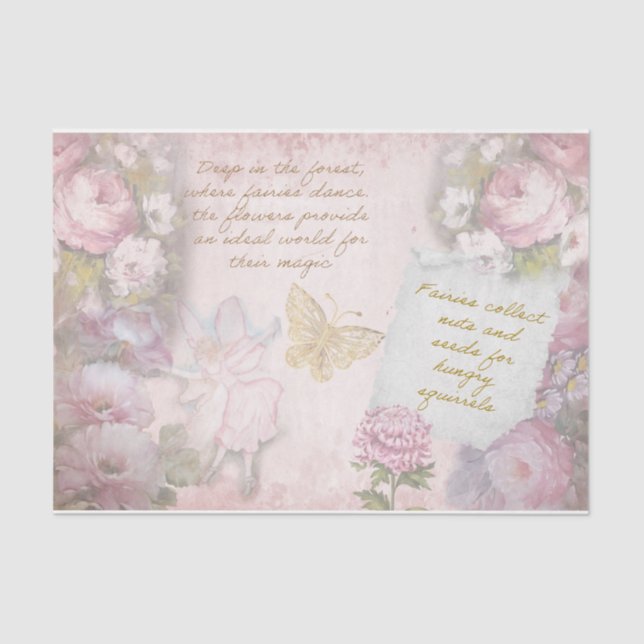 Papier Mousseline Série de conception de fées 1 (Recto)