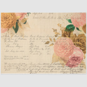 Papier Mousseline Série de conception de fleurs et d'éphémères #10