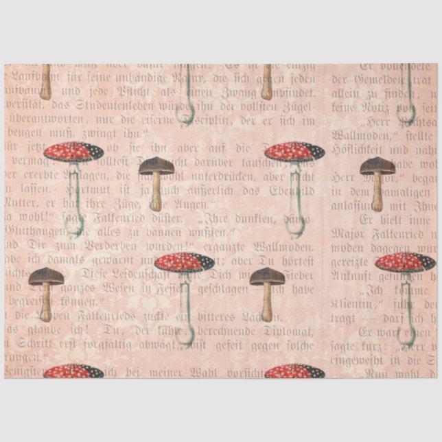 Papier Mousseline Série de conception d'éphémères de champignons #9 (Recto)
