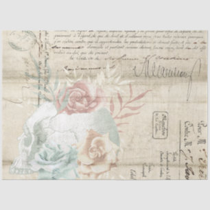 Papier Mousseline Série de conception d'éphémères floraux bohémiens