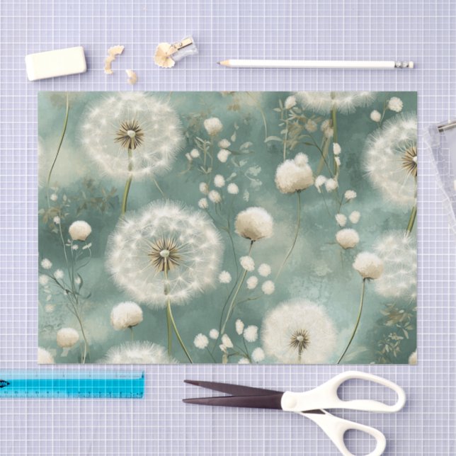 Papier Mousseline Série de design Pissenlit #12 (Artisanat)