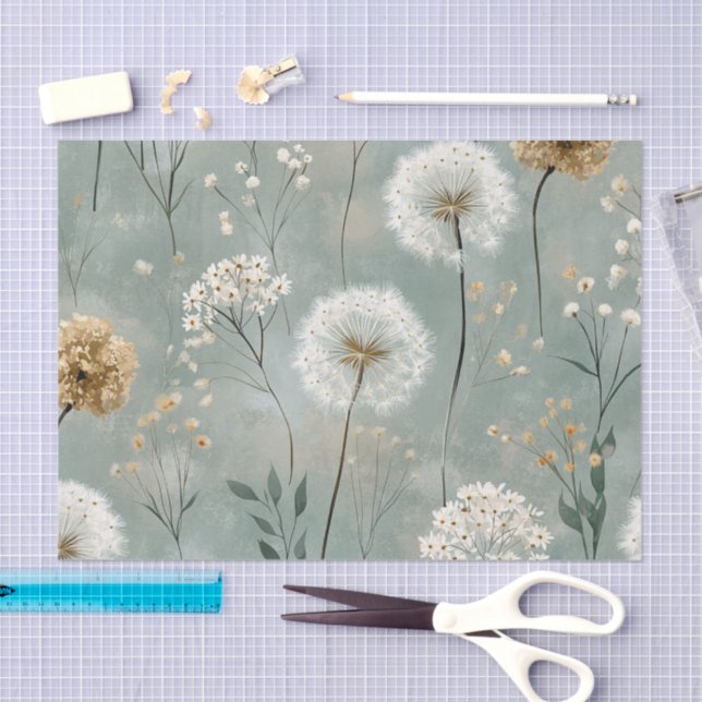 Papier Mousseline Série de design Pissenlit #17 (Artisanat)