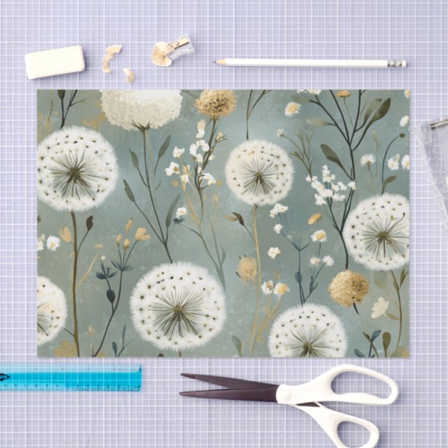 Papier Mousseline Série de design Pissenlit #8 (Artisanat)
