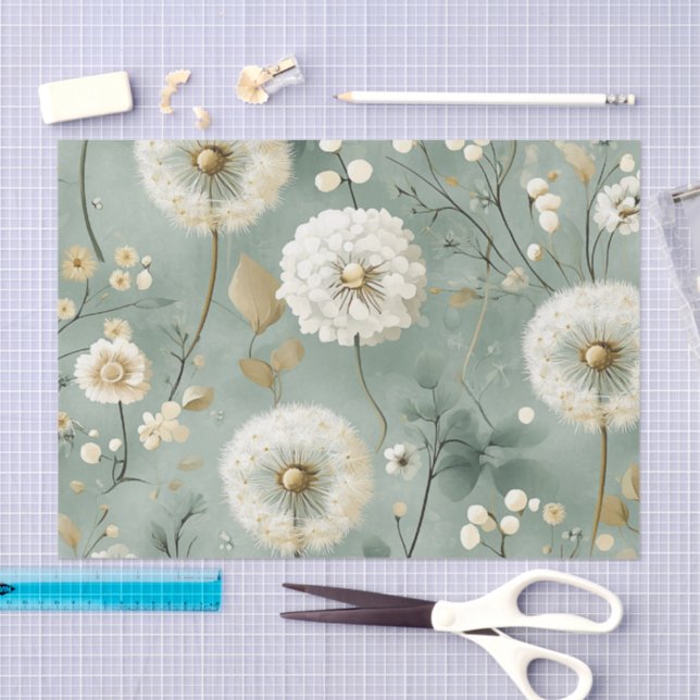 Papier Mousseline Série de design Pissenlit #9 (Artisanat)