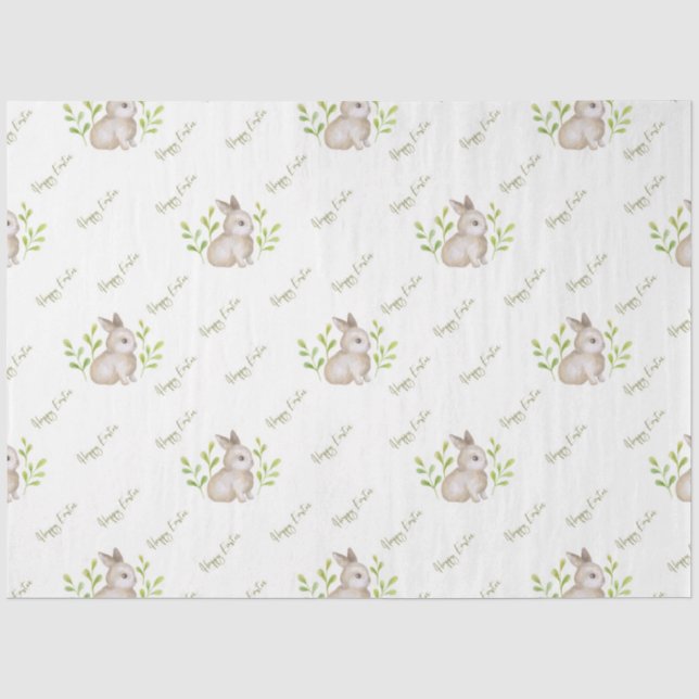 Papier Mousseline Série de lapin de Pâques mignon Design 7 (Recto)