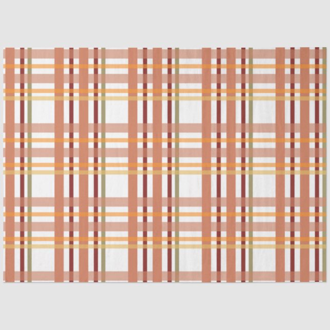 Papier Mousseline Série de plaid de Thanksgiving Design 9 (Recto)