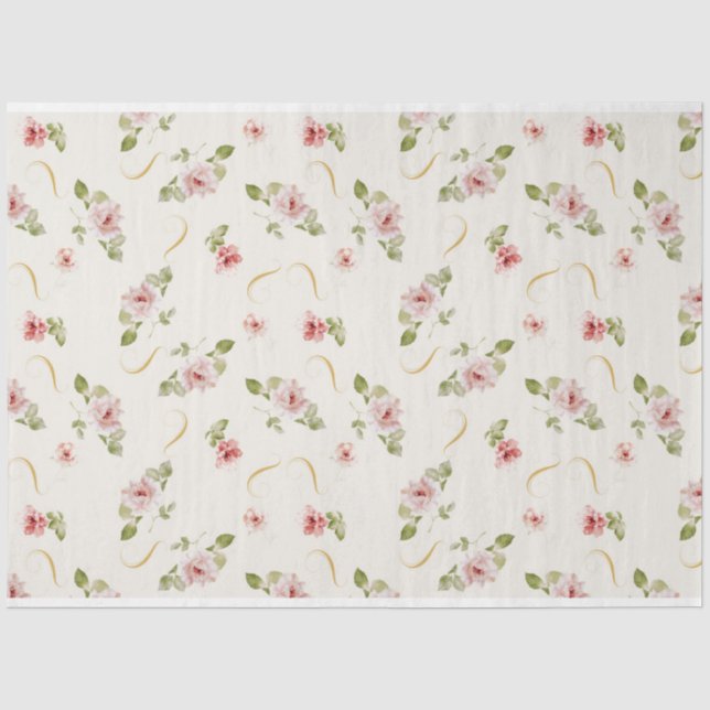 Papier Mousseline Série de rédaction Shabby Chic Design 7 (Recto)