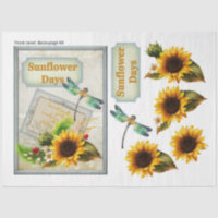 Série de tournesols et libellules Conception 9