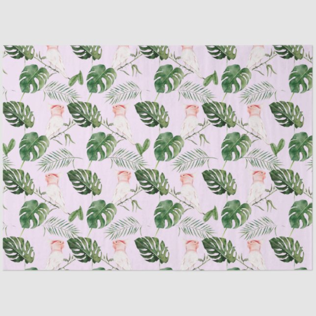 Papier Mousseline Série d'oiseaux tropicaux : Matrices Design 5 (Recto)