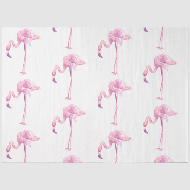 Papier Mousseline Série Flamant Tendre Design 4 (Recto)